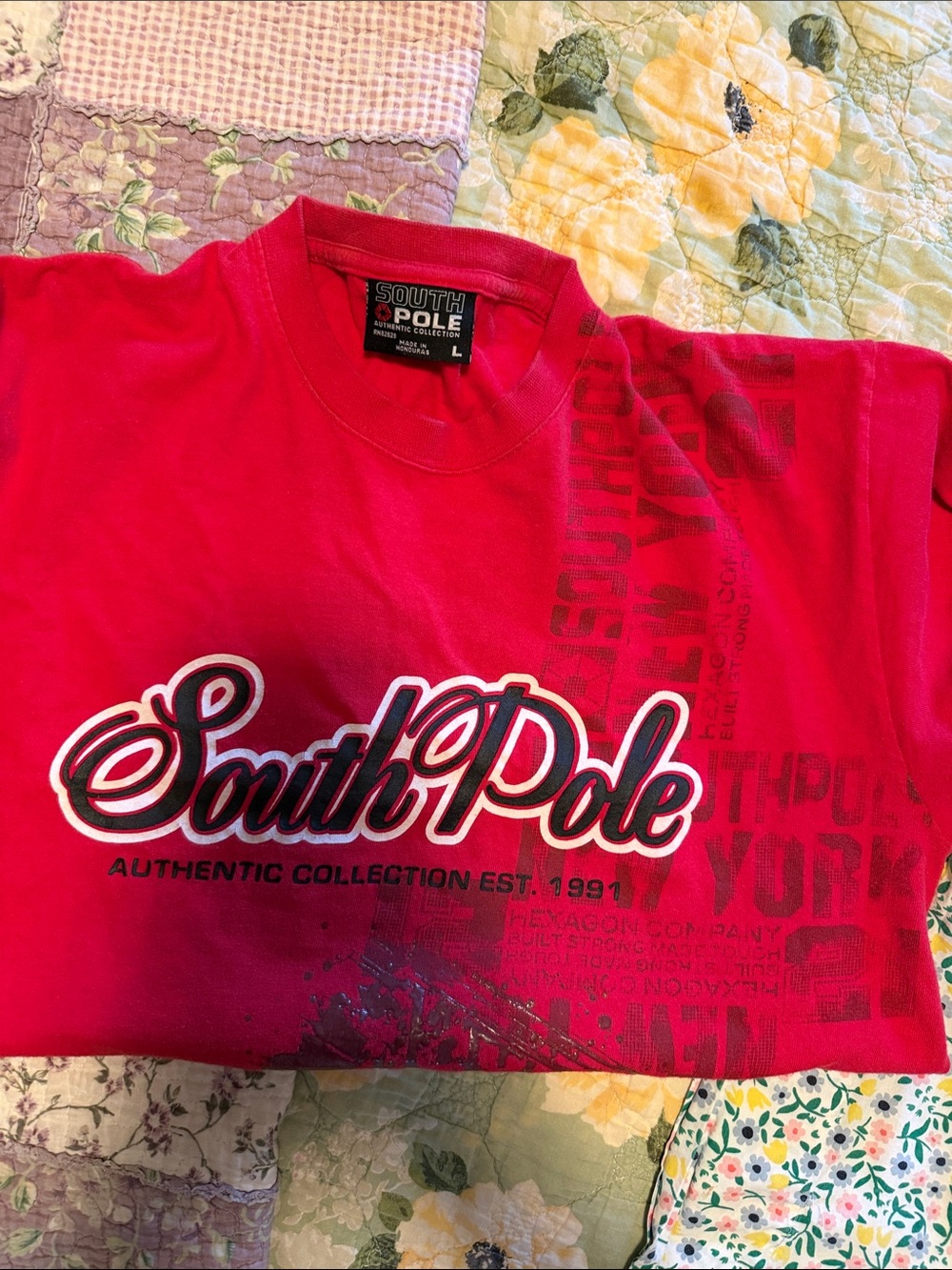 South Pole Men’s Bright Red Logo Graphic Tee